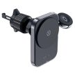 Acefast D18 2 az 1-ben mágneses autós telefontartó és vezeték nélküli töltő mobiltelefonhoz és okosórához szellőzőre, fekete
