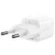 Acefast A77 Mini PD 30W GaN hálózati töltő + USB-C kábel, fehér
