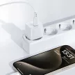 Acefast A77 Mini PD 30W GaN hálózati töltő + USB-C kábel, fehér