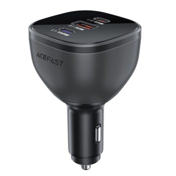 Acefast B14 autós töltő 165W 2x USB-C 1x USB-A, fekete