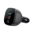 Acefast B14 autós töltő 165W 2x USB-C 1x USB-A, fekete