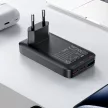 Acefast A100 65W GaN 2 USB-C+ USB-A hálózati töltő Ultra Slim, fekete