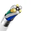 Dudao A4EU USB-A 2.1A hálózati töltő, fehér + USB-A - micro USB kábel