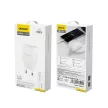 Dudao A4EU USB-A 2.1A hálózati töltő, fehér + USB-A - USB-C kábel