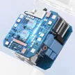 Dudao A4EU USB-A 2.1A hálózati töltő, fehér + USB-A - USB-C kábel