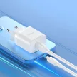 Dudao A20EU USB-A 18W hálózati töltő, fehér