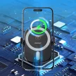 Dudao FW11 autós telefontartó 15W indukciós töltővel szellőzőrácsra/műszerfalra, fekete