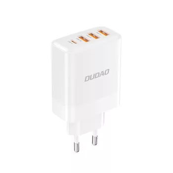   Dudao A5HEU hálózati töltő 3x USB-A 1x USB-C PD20W, fehér