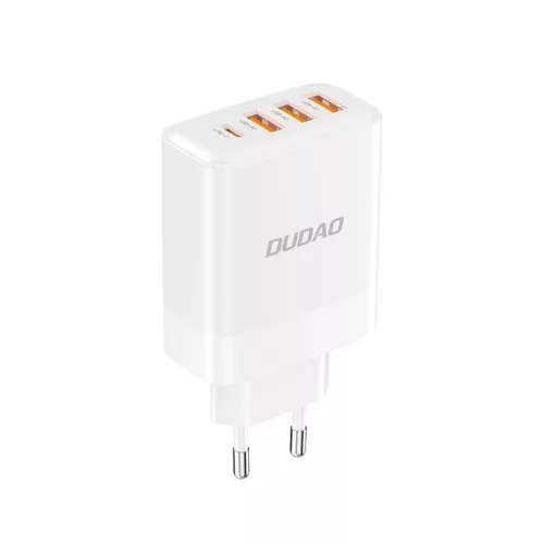 Dudao A5HEU hálózati töltő 3x USB-A 1x USB-C PD20W, fehér