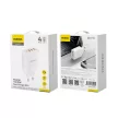 Dudao A5HEU hálózati töltő 3x USB-A 1x USB-C PD20W, fehér