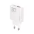 Dudao GaN A30EU 30W USB-A / USB-C hálózati töltő, fehér