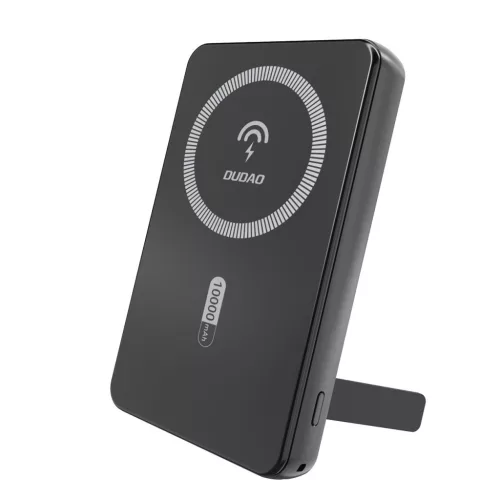 Powerbank Dudao K14S+ 10000mAh 20W USB-A / USB-C / MagSafe with stand, fekete