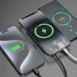 Powerbank Dudao K14S+ 10000mAh 20W USB-A / USB-C / MagSafe with stand, fekete