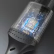 Dudao L3ST USB-A - USB-C 5A, 1,2m, fonott, kábel, fekete