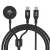 Dudao A12MaxC PD60W 2-in-1 Charger Apple Watch/ USB-C, fekete
