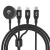 Apple Watch Dudao A12Max+ PD 100W 3in1 Charger Cable: USB-C Lightning 1.2m, fekete