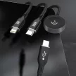 Apple Watch Dudao A12Max+ PD 100W 3in1 Charger Cable: USB-C Lightning 1.2m, fekete