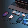 Dudao GaN A65Q 65W USB-A / USB-C PD Ultra-Thin hálózati töltő, fehér