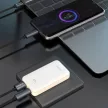 Dudao GaN A65Q 65W USB-A / USB-C PD Ultra-Thin hálózati töltő, fehér