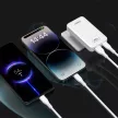 Dudao GaN A65Q 65W USB-A / USB-C PD Ultra-Thin hálózati töltő, fehér