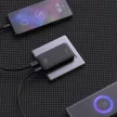 Dudao GaN A65Q 65W USB-A / USB-C PD Ultra-Thin hálózati töltő, fekete