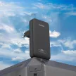 Dudao GaN A65Q 65W USB-A / USB-C PD Ultra-Thin hálózati töltő, fekete