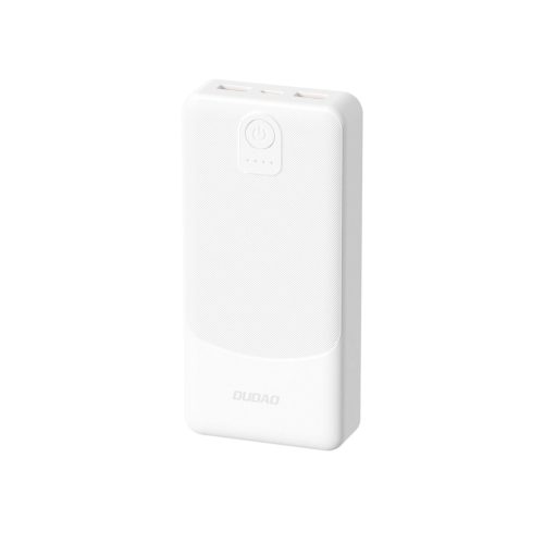 Powerbank Dudao K10 10000mAh 2.4A 2 x USB-A, fehér