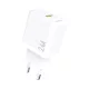 Dudao A23 2.4A USB-A hálózati töltő, fehér