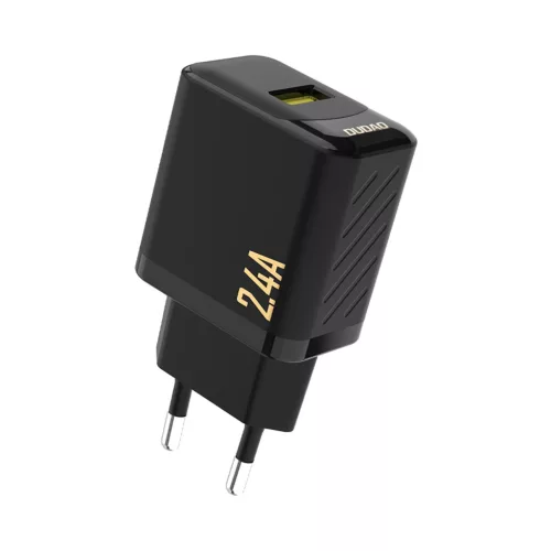 Dudao A23 2.4A USB-A hálózati töltő, fekete
