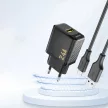 Dudao A23 2.4A USB-A hálózati töltő, fekete