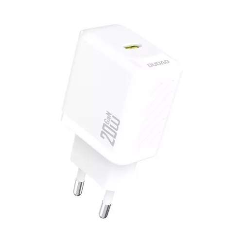 Dudao A26 PD20W GaN USB-C hálózati töltő, fehér