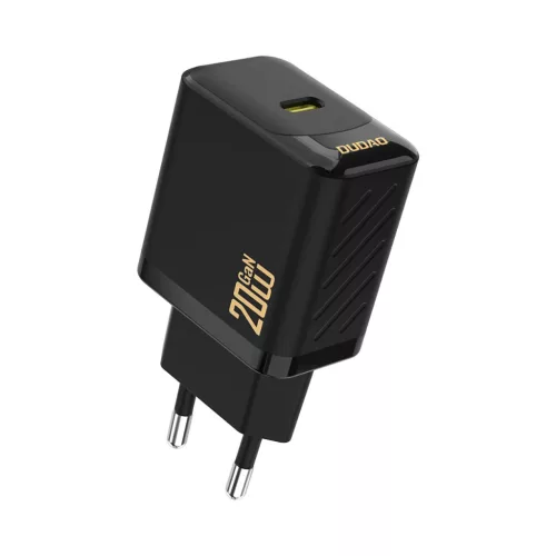 Dudao A26 PD20W GaN USB-C hálózati töltő, fekete