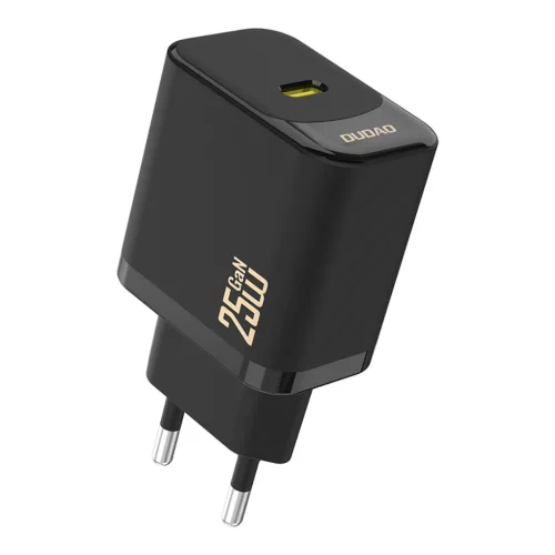 Dudao A27 25W GaN USB-C hálózati töltő, fekete