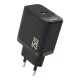 Dudao A27 25W GaN USB-C hálózati töltő, fekete