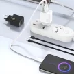 Dudao A27 25W GaN USB-C hálózati töltő, fekete