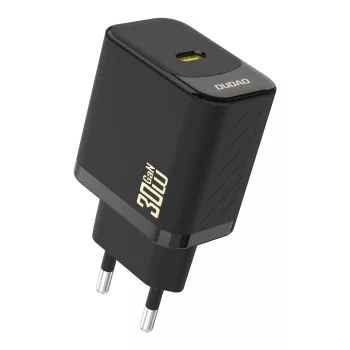 Dudao A27P 30W PD GaN USB-C hálózati töltő, fekete