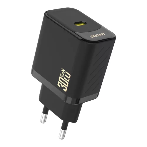 Dudao A27P 30W PD GaN USB-C hálózati töltő, fekete