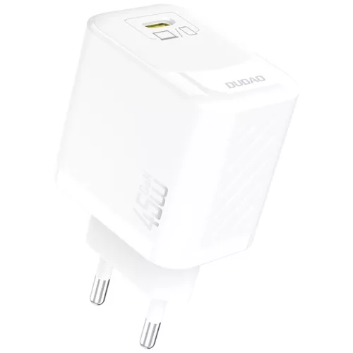 Dudao A28 45W GaN USB-C hálózati töltő, fehér