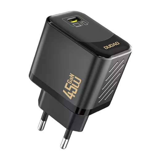 Dudao A28 45W GaN USB-C hálózati töltő, fekete