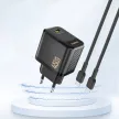 Dudao A28 45W GaN USB-C hálózati töltő, fekete