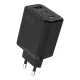 Dudao A29 65W GaN hálózati töltő 2 x USB-C + 1 x USB-A, fekete