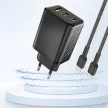 Dudao A29 65W GaN hálózati töltő 2 x USB-C + 1 x USB-A, fekete