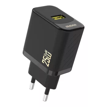 Dudao A27S 25W GaN USB-A hálózati töltő, fekete