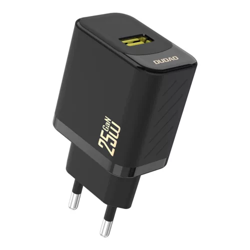 Dudao A27S 25W GaN USB-A hálózati töltő, fekete