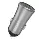 Dudao 3.4A smart autós töltő 2x USB , ezüst (R6S , ezüst)