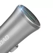 Dudao 3.4A smart autós töltő 2x USB , ezüst (R6S , ezüst)