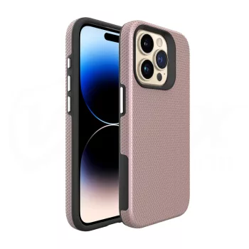   Vmax Triangle Case hátlap, tok iPhone 14 Pro 6,1", rozéarany