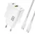 Dudao A27 MaxC 35W GaN hálózati töltő és USB-C kábel, fehér