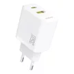 Dudao A27 MaxC 35W GaN hálózati töltő és USB-C kábel, fehér