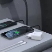 Dudao A27 MaxC 35W GaN hálózati töltő és USB-C kábel, fehér